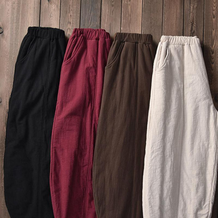 Women Spring Cotton Linen Harem Pants - ZYLIRA