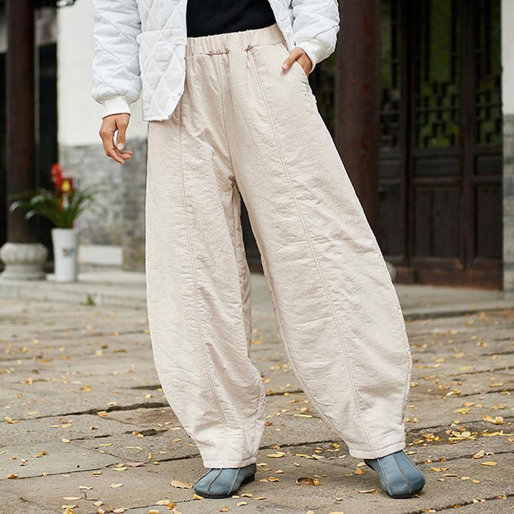 Women Spring Cotton Linen Harem Pants - ZYLIRA