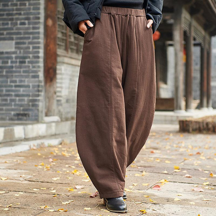 Women Spring Cotton Linen Harem Pants - ZYLIRA