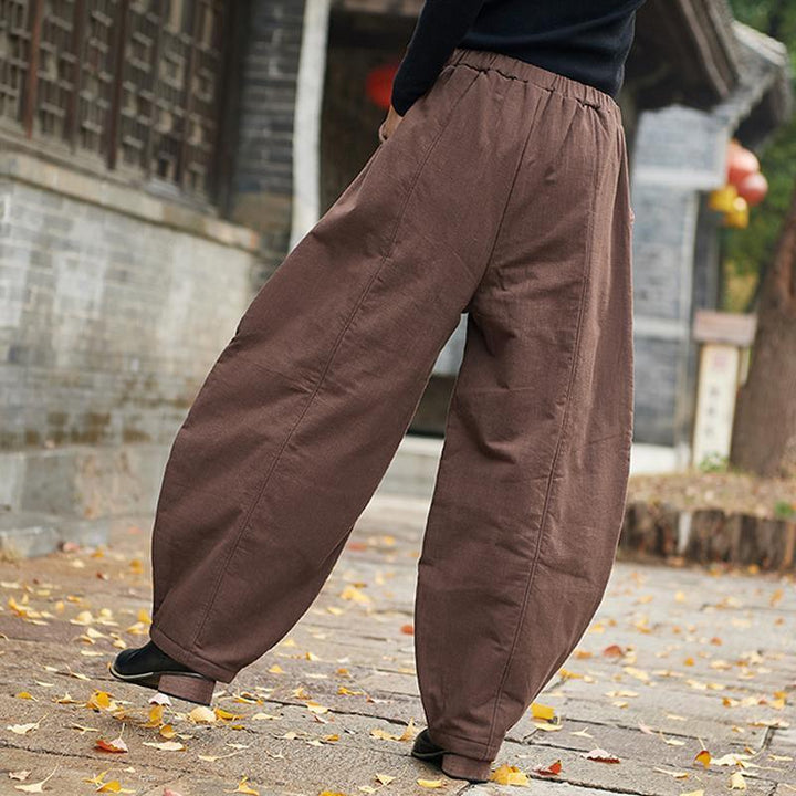 Women Spring Cotton Linen Harem Pants - ZYLIRA