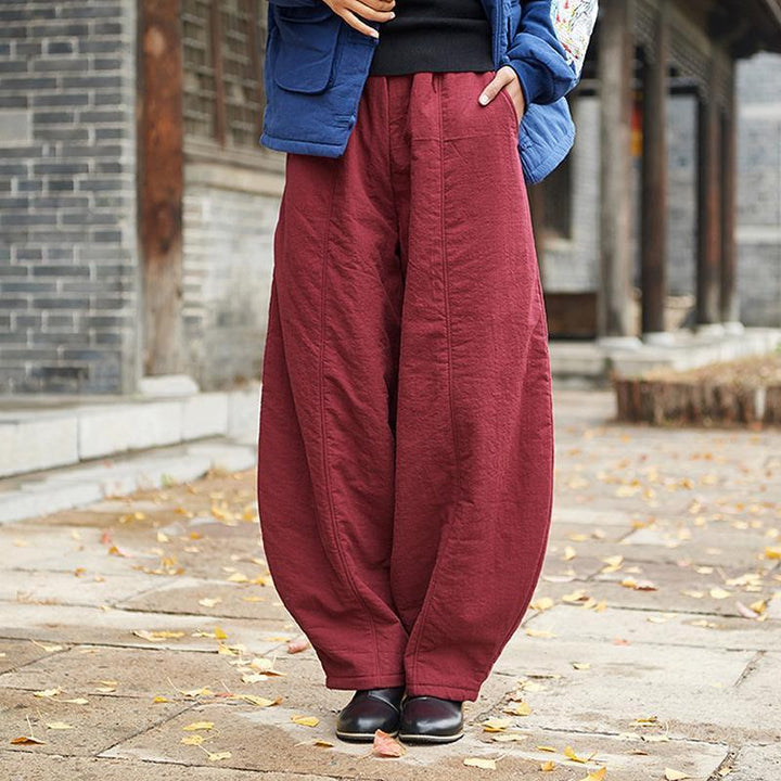 Women Spring Cotton Linen Harem Pants - ZYLIRA