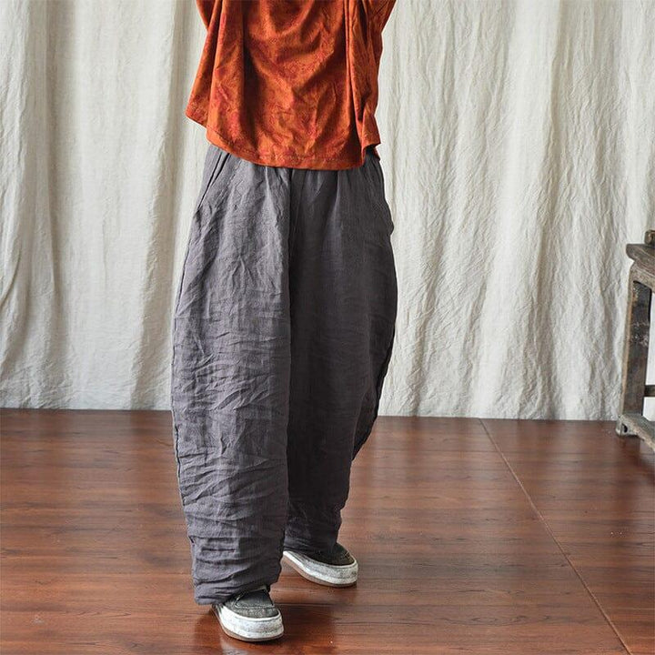 Women Spring Loose Linen Pants Plus Size - ZYLIRA