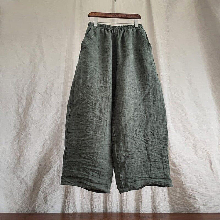 Women Spring Loose Linen Pants Plus Size - ZYLIRA