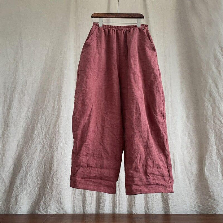 Women Spring Loose Linen Pants Plus Size - ZYLIRA