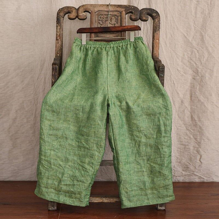 Women Spring Retro Casual Loose Linen Pants - ZYLIRA