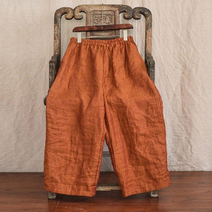 Women Spring Retro Casual Loose Linen Pants - ZYLIRA