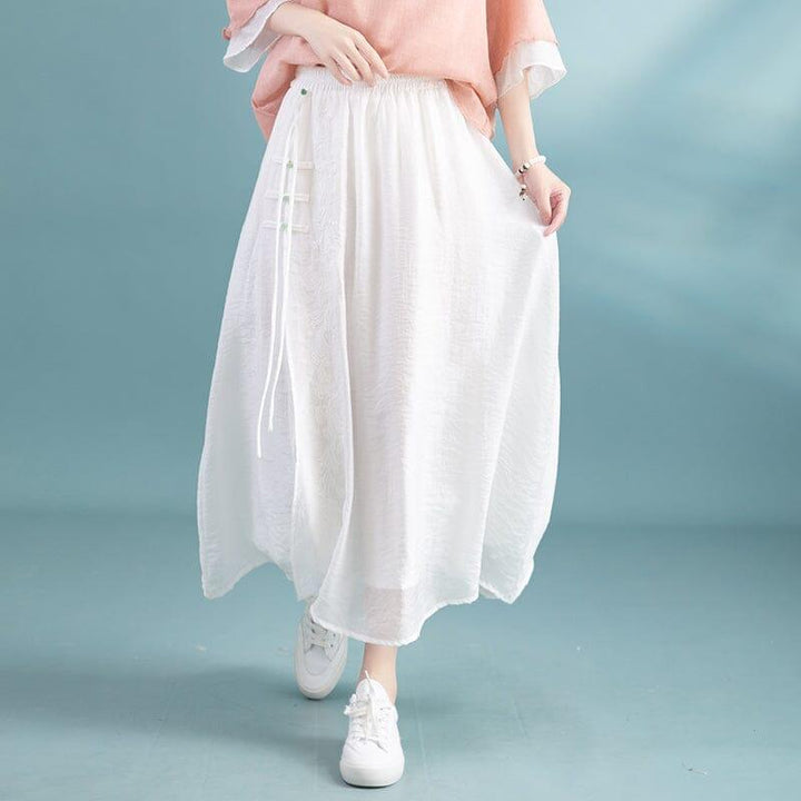 Women Summer Loose Casual A-Line Skirt - ZYLIRA