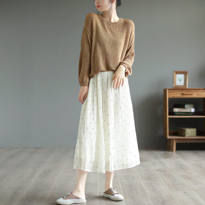 Women Summer Loose Casual Dots Skirts - ZYLIRA