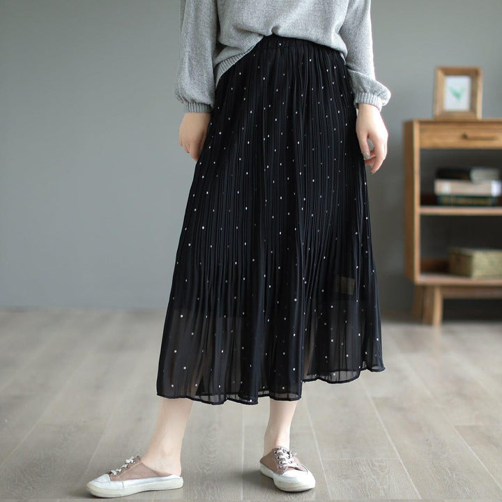 Women Summer Loose Casual Dots Skirts - ZYLIRA