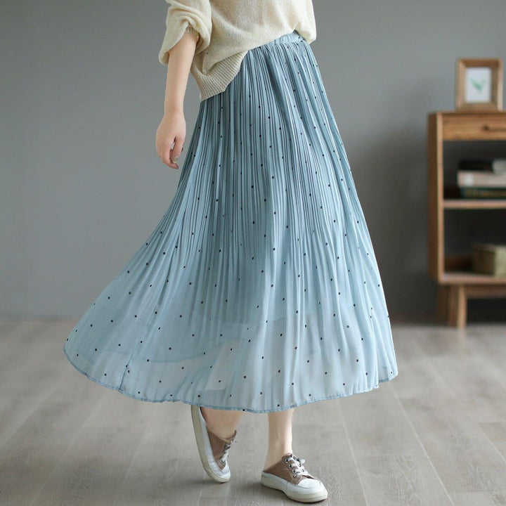 Women Summer Loose Casual Dots Skirts - ZYLIRA