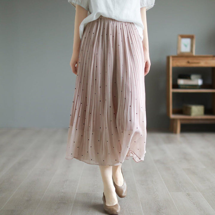 Women Summer Loose Casual Dots Skirts - ZYLIRA