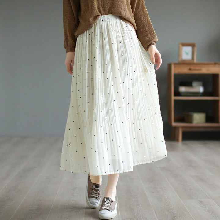 Women Summer Loose Casual Dots Skirts - ZYLIRA