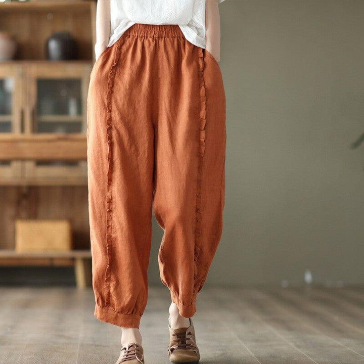 Women Summer Retro Casual Loose Trim Pants - ZYLIRA