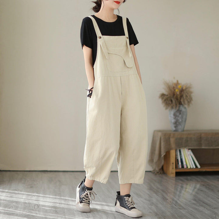 Women Summer Solid Loose Casual Jumpsuit - ZYLIRA