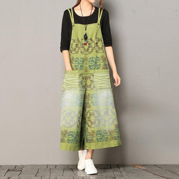 Women's Wide-leg Printing Loose Casual Jumpsuit - ZYLIRA